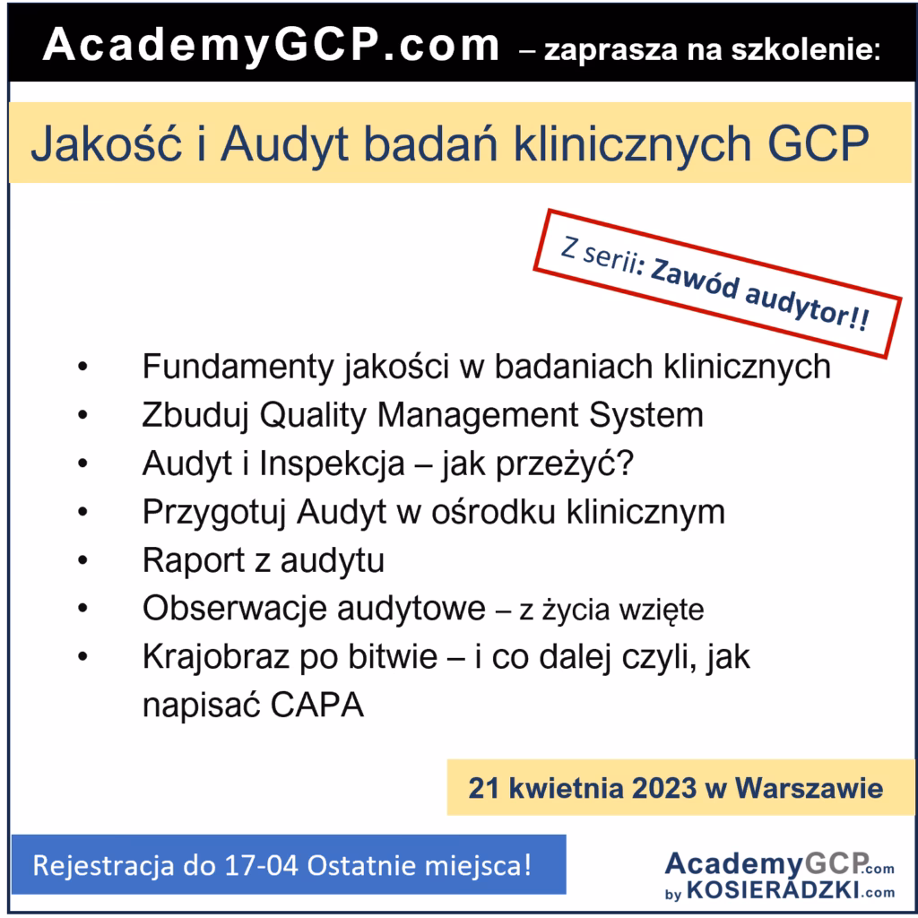 Ile zarabia audytor badań klinicznych?