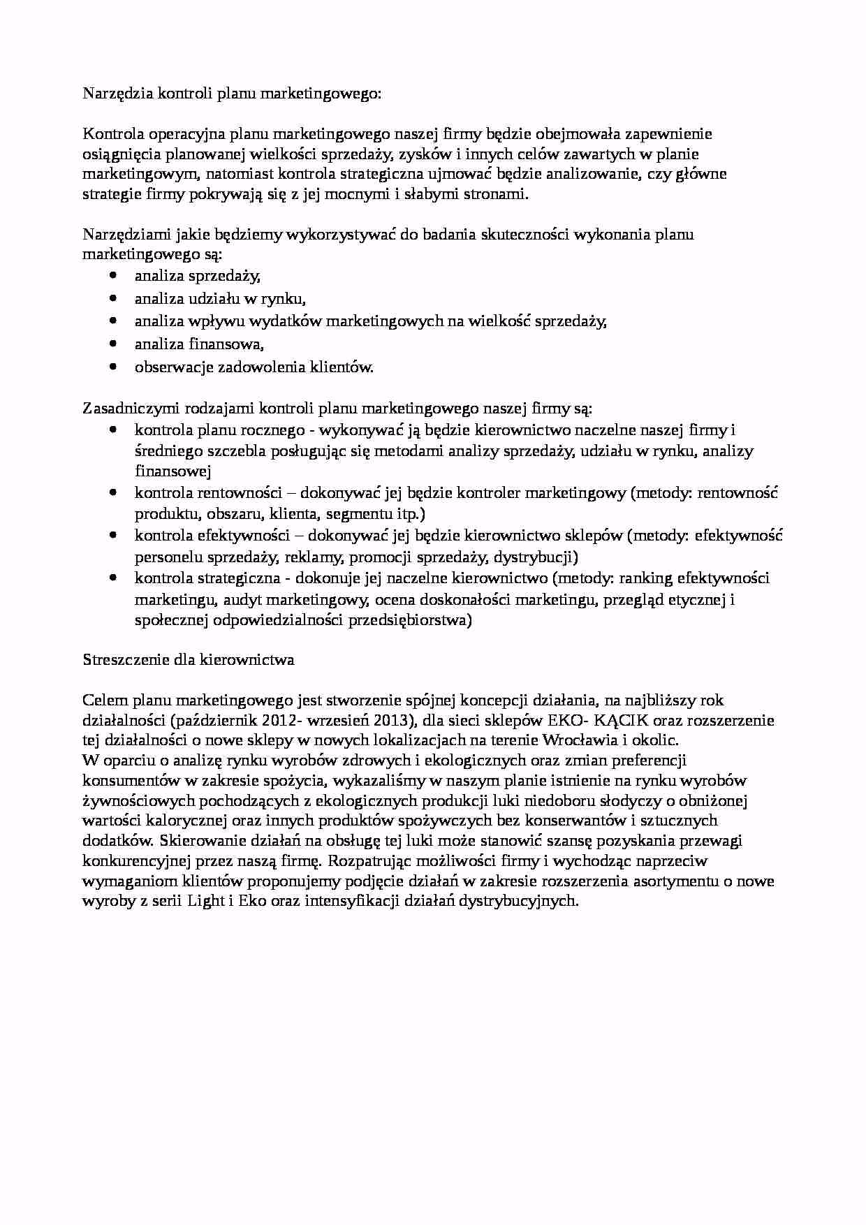 Czym jest kontrola i audyt marketingu?