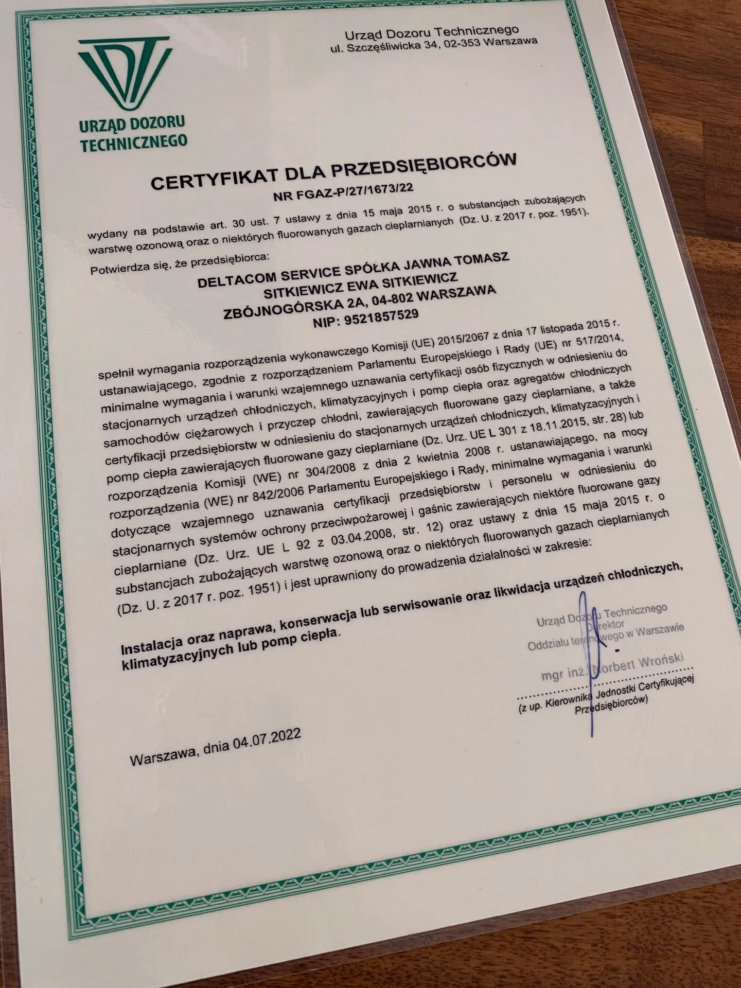 Kto kontroluje F-gazy?