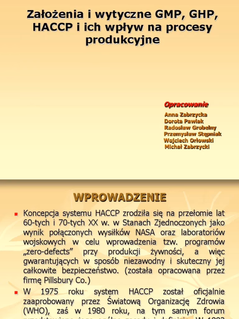 Jakie są 7 zasad HACCP?