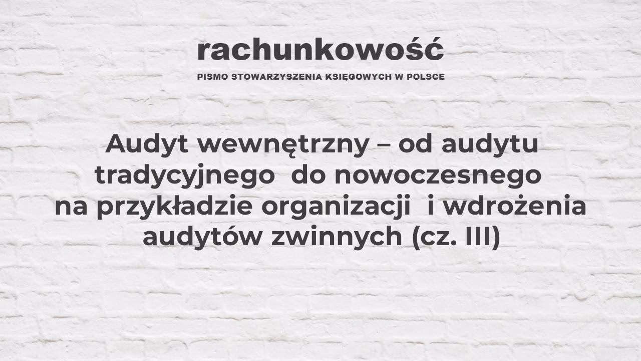 Czym jest audyt wewnętrzny organizacji pozarządowej?