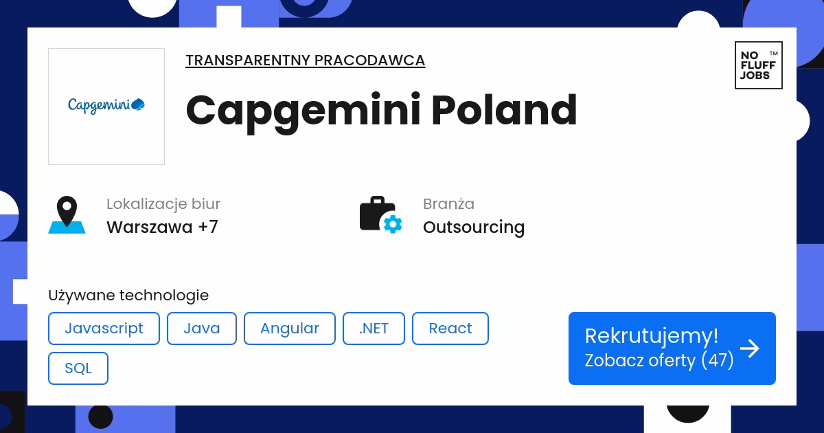 Jakie jest najwyższe wynagrodzenie w Capgemini?