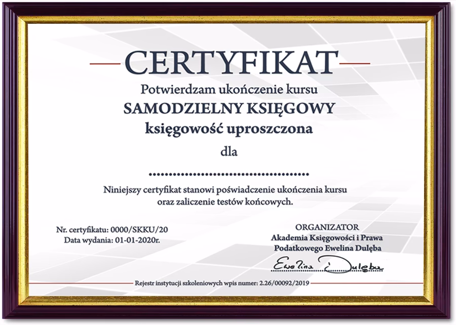 Ile kosztuje certyfikat księgowy?