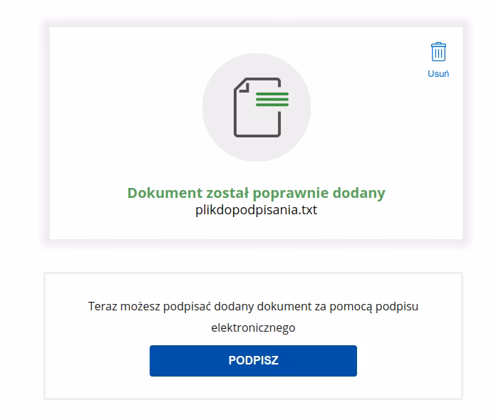 Czego nie można podpisać profilem zaufanym?