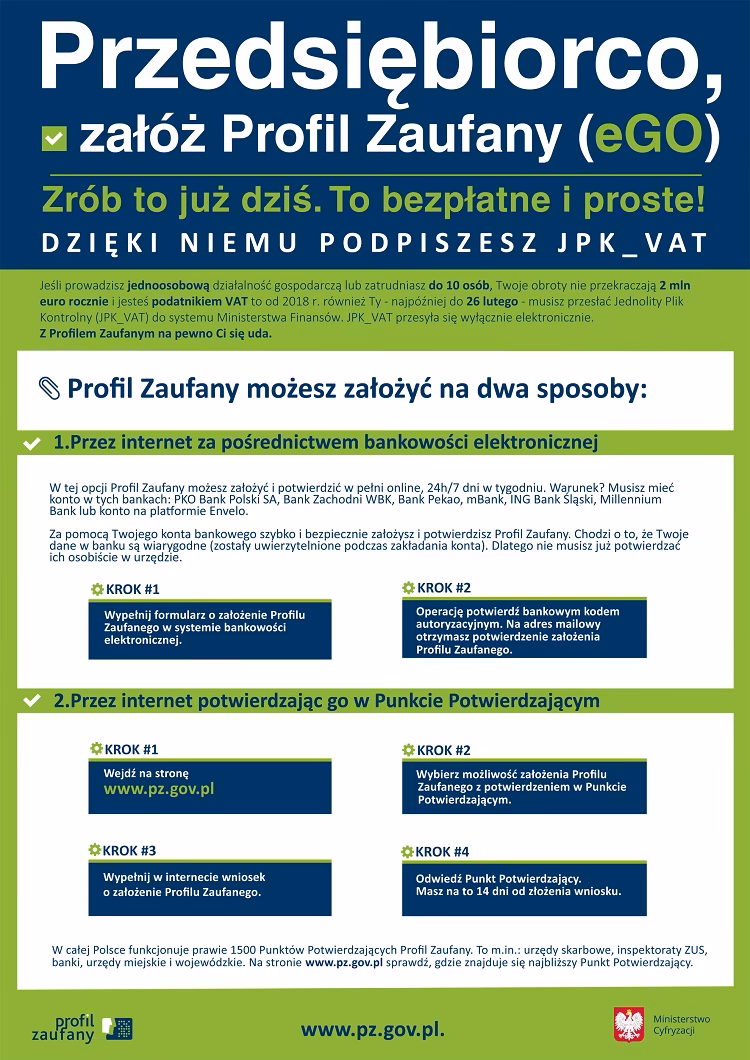 W jakiej instytucji mogę założyć profil zaufany?