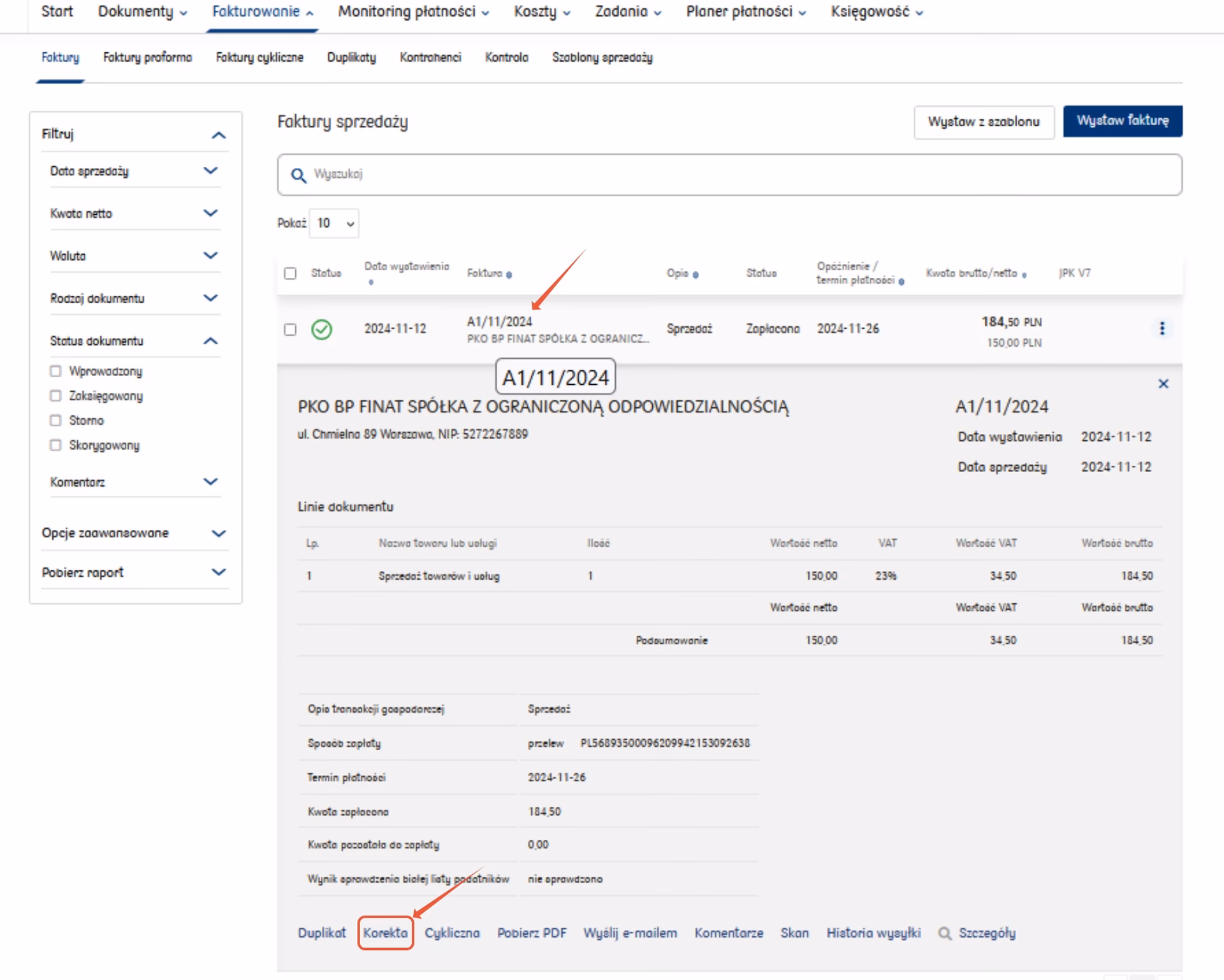 Co jest ważniejsze: data wystawienia faktury czy data sprzedaży?