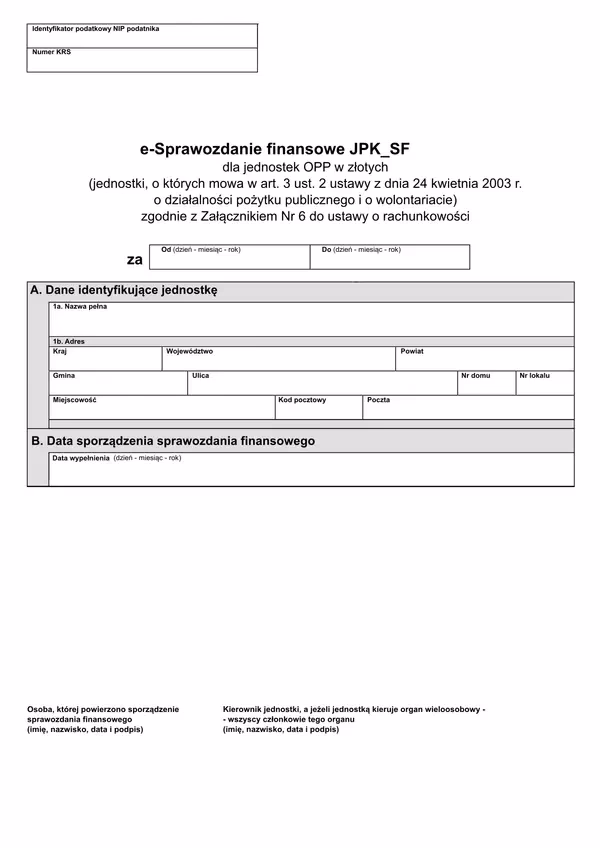 Czy księgowy musi podpisać sprawozdanie?