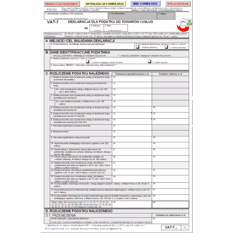 Czy deklarację VAT należy składać co miesiąc?