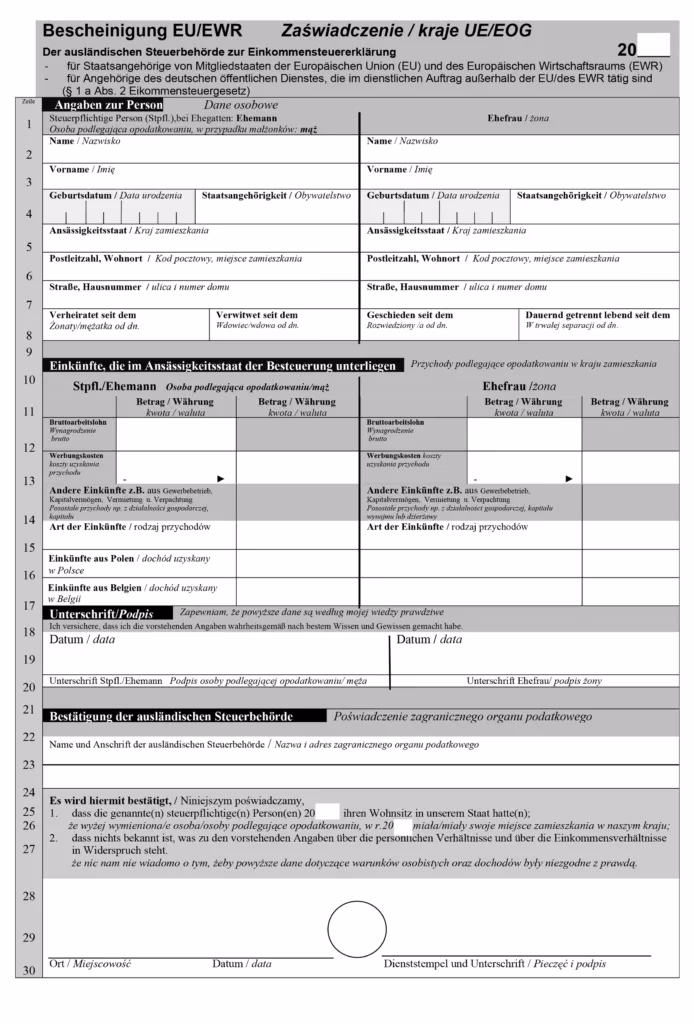 Jakie jest wezwanie do rozliczenia podatku w Belgii?