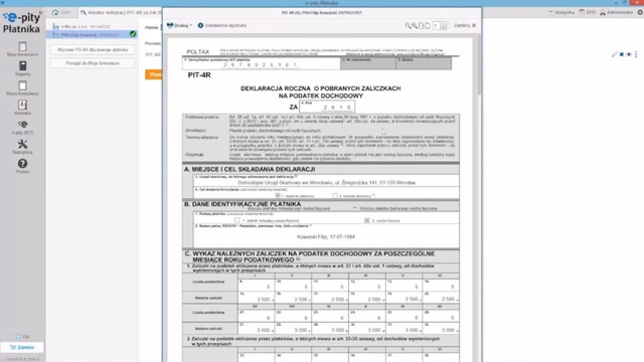 Czy PIT-4 należy składać co miesiąc?
