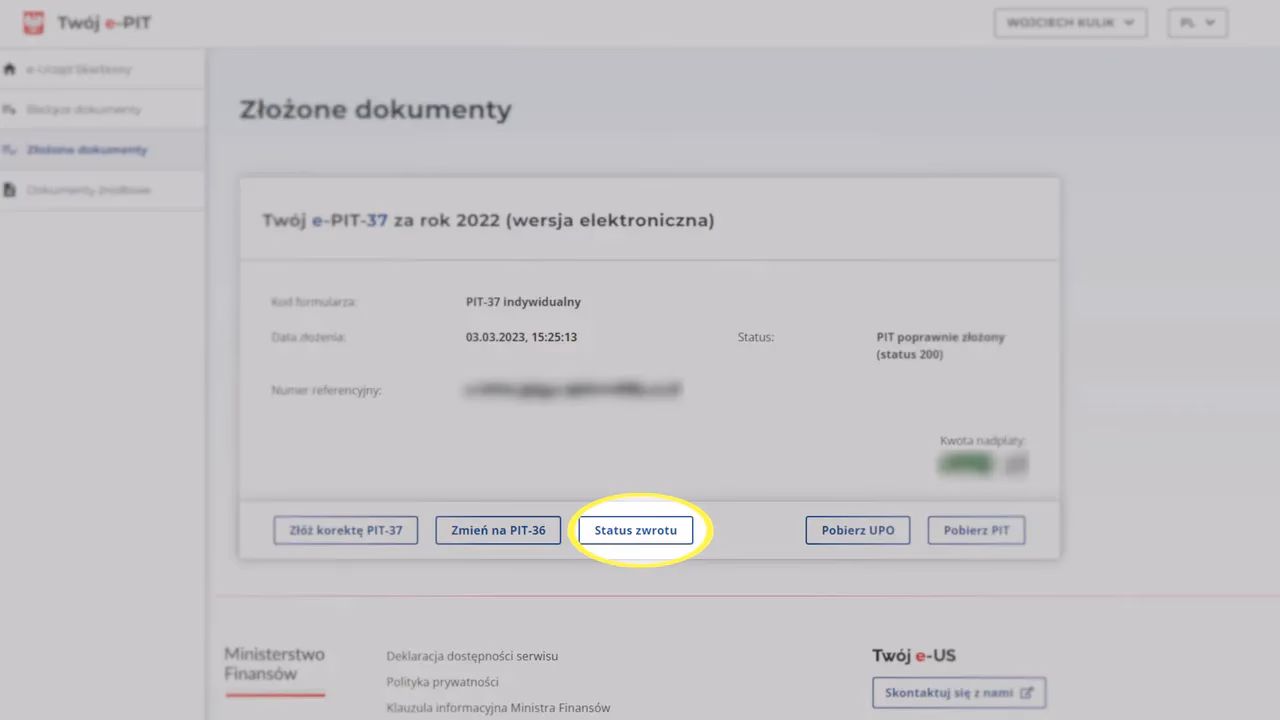 Jak zobaczyć kiedy przyjdzie zwrot podatku?