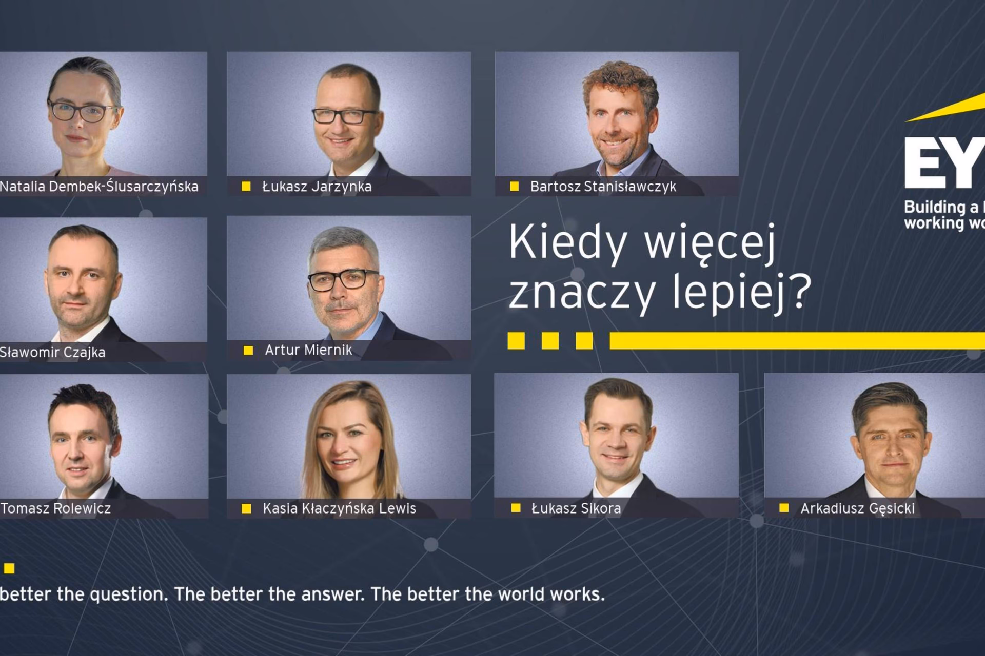 Kto jest partnerem zarządzającym obszarem audytu w EY Polska?