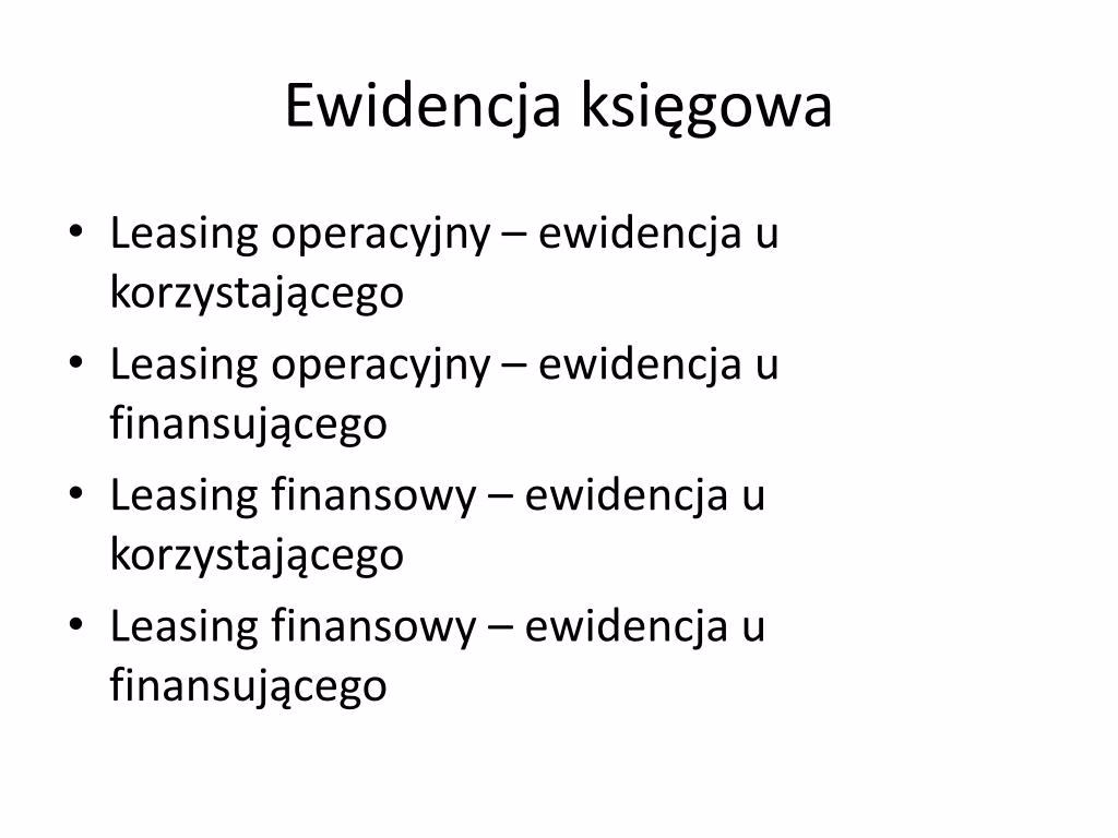 Na jakich kontach księgować leasing?