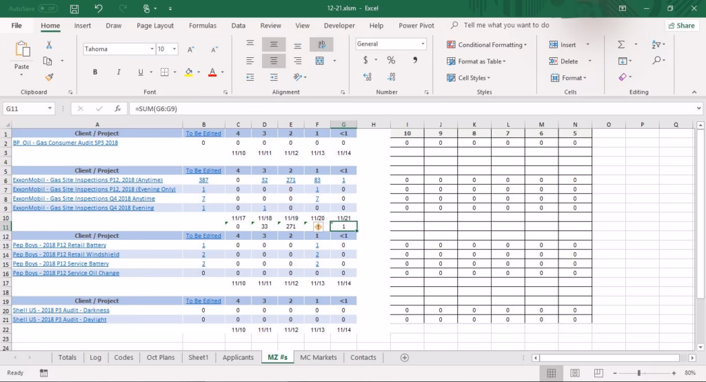 What is the auditing formula in Excel?