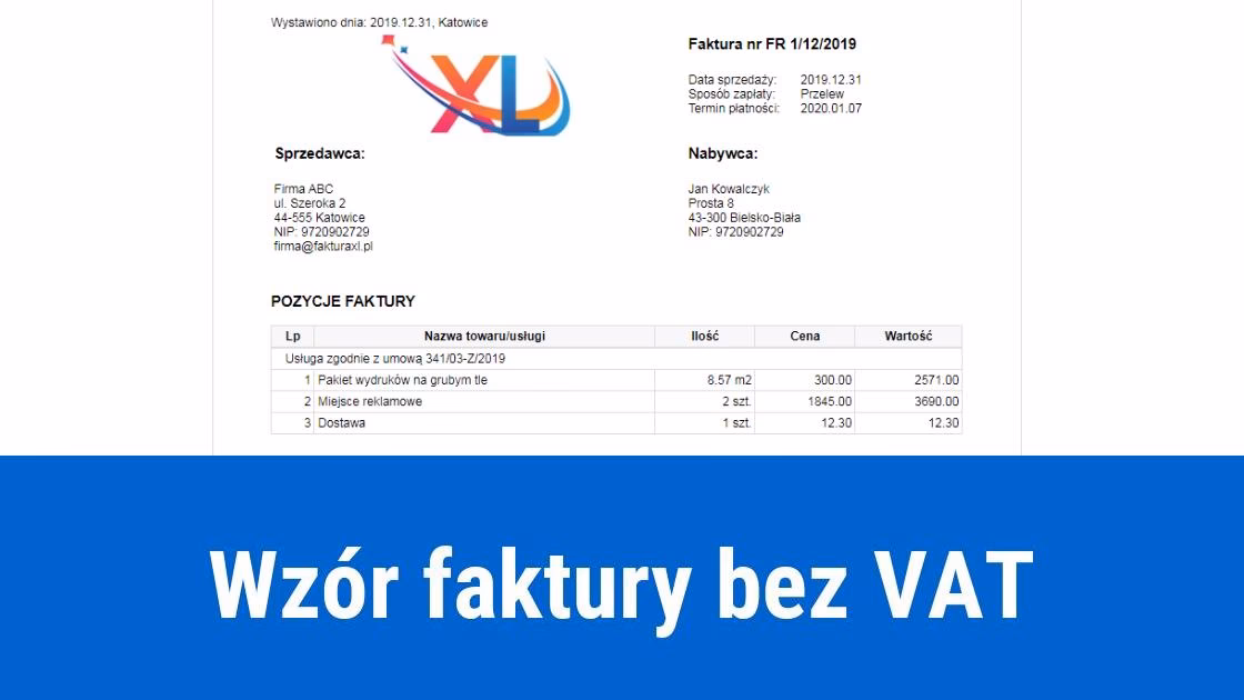 Co oznacza, jeśli na fakturze nie ma stawki VAT?