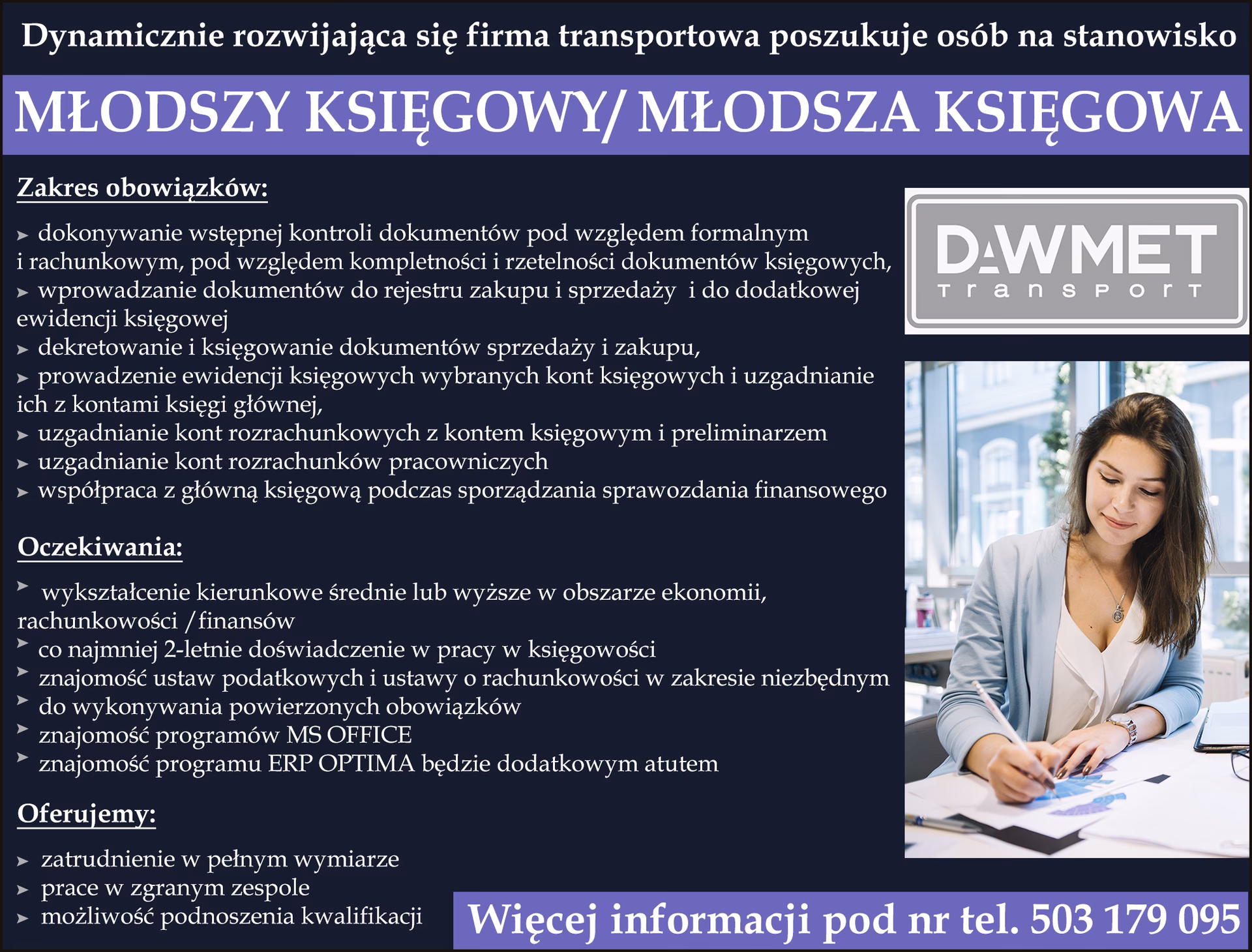 Jakie są zadania młodszej księgowej?