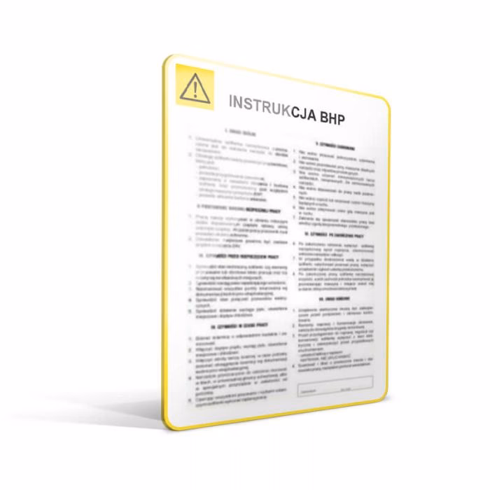 Co powinno być w instrukcji bhp?