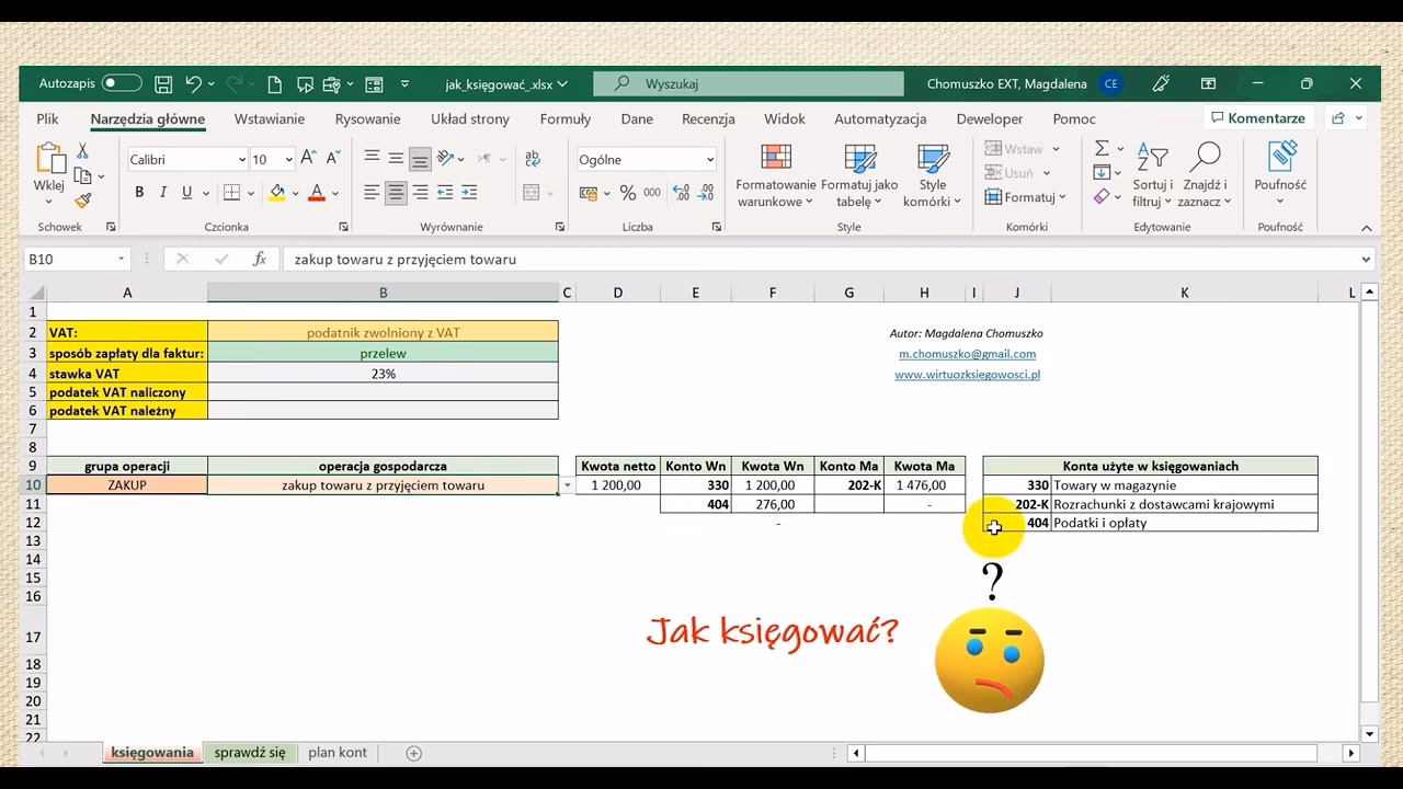 Jak używać programu Excel w księgowości?