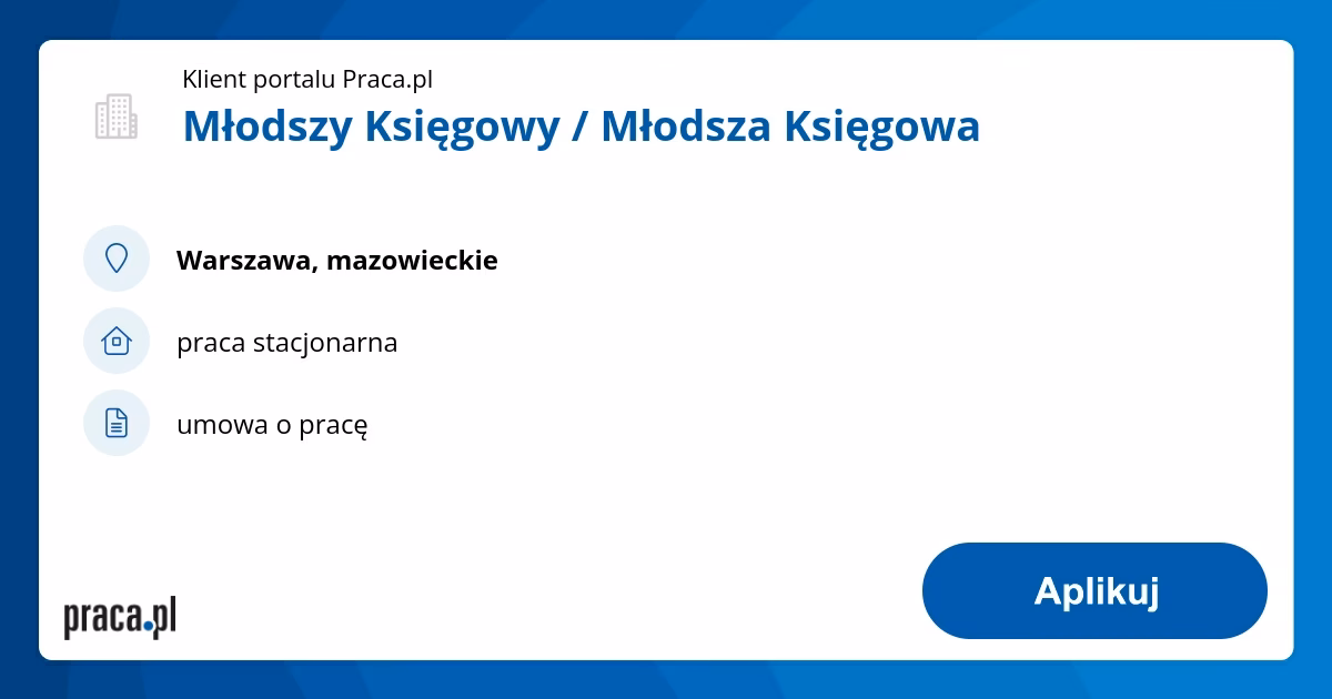 Czy trudno jest być młodszym księgowym?