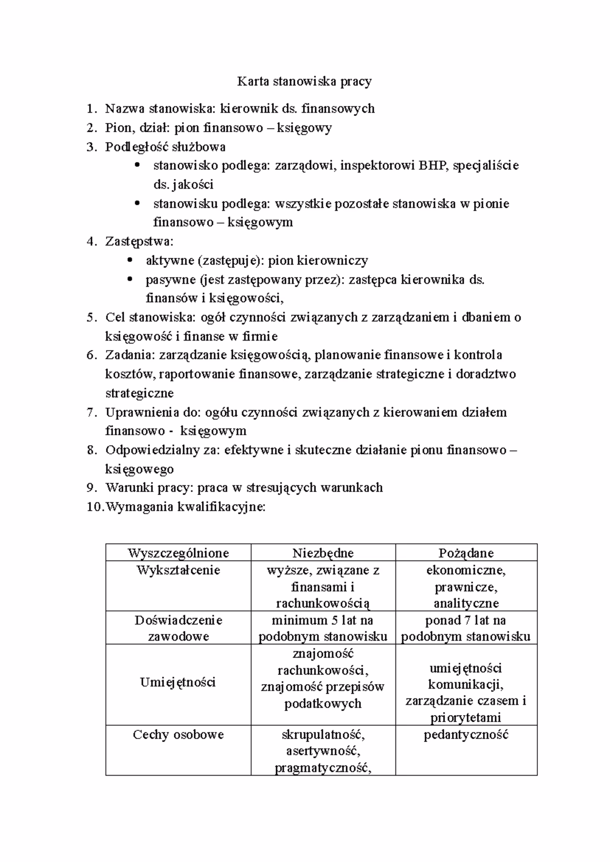 Jaka jest hierarchia w firmie księgowej?