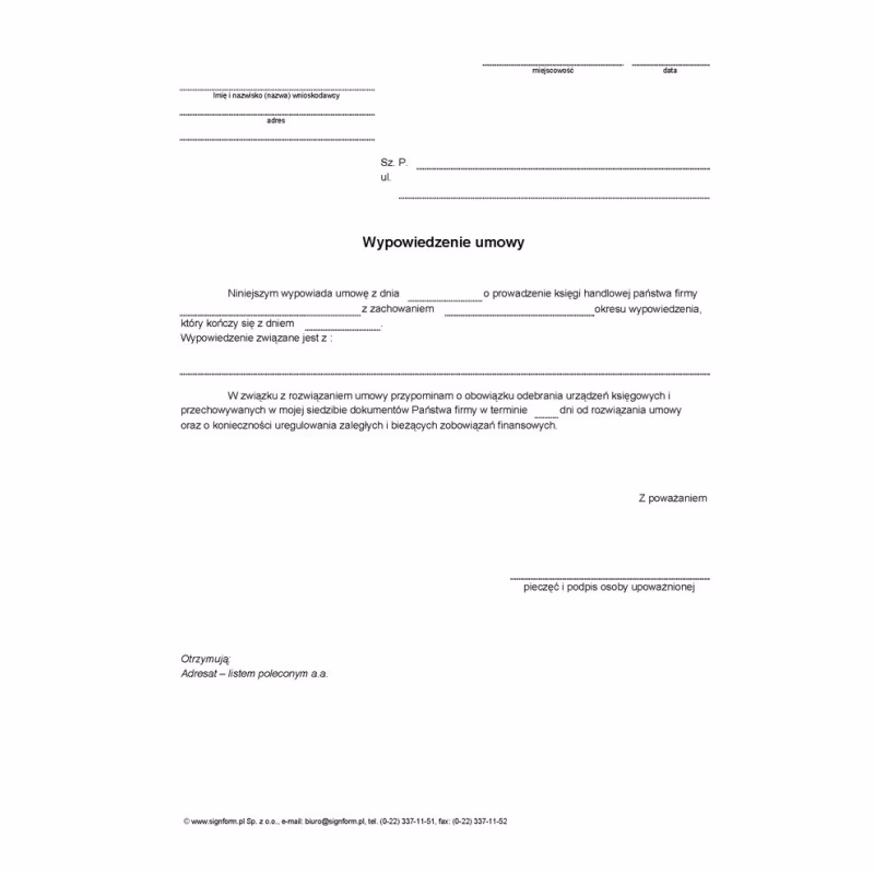 Jak wypowiedzieć umowę mBank?