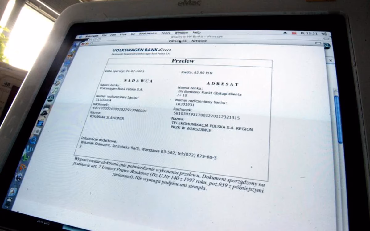 Co jeśli pomylimy numer konta bankowego?