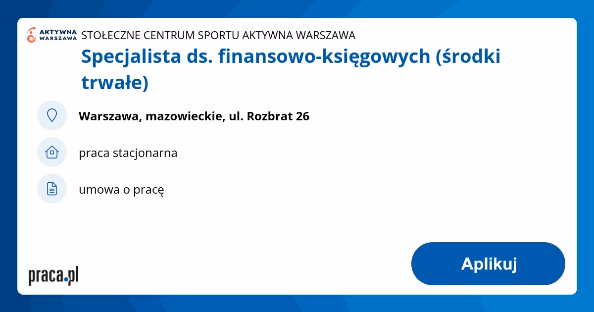 Ile zarabia specjalista ds. środków trwałych?
