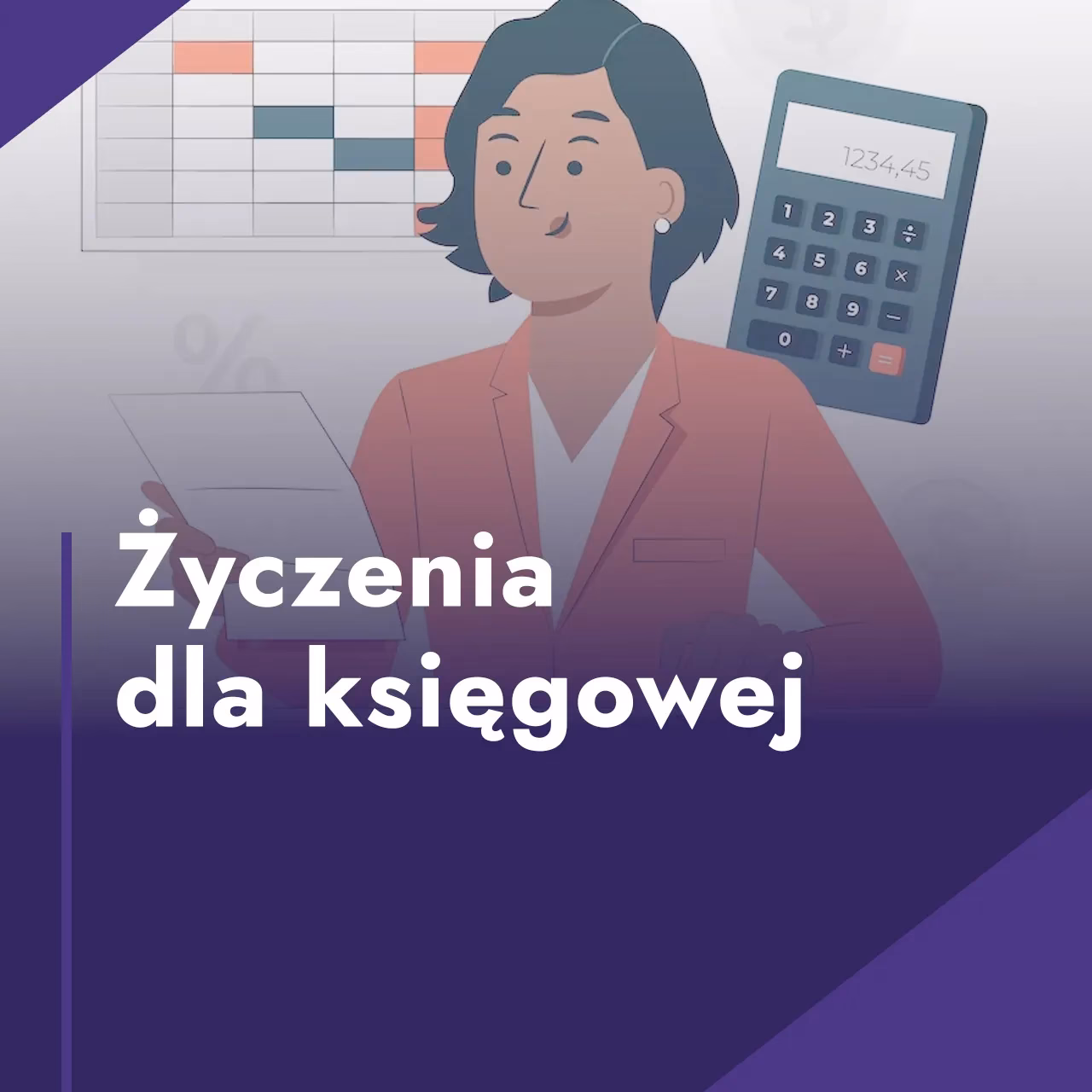 Czego życzyć księgowej?