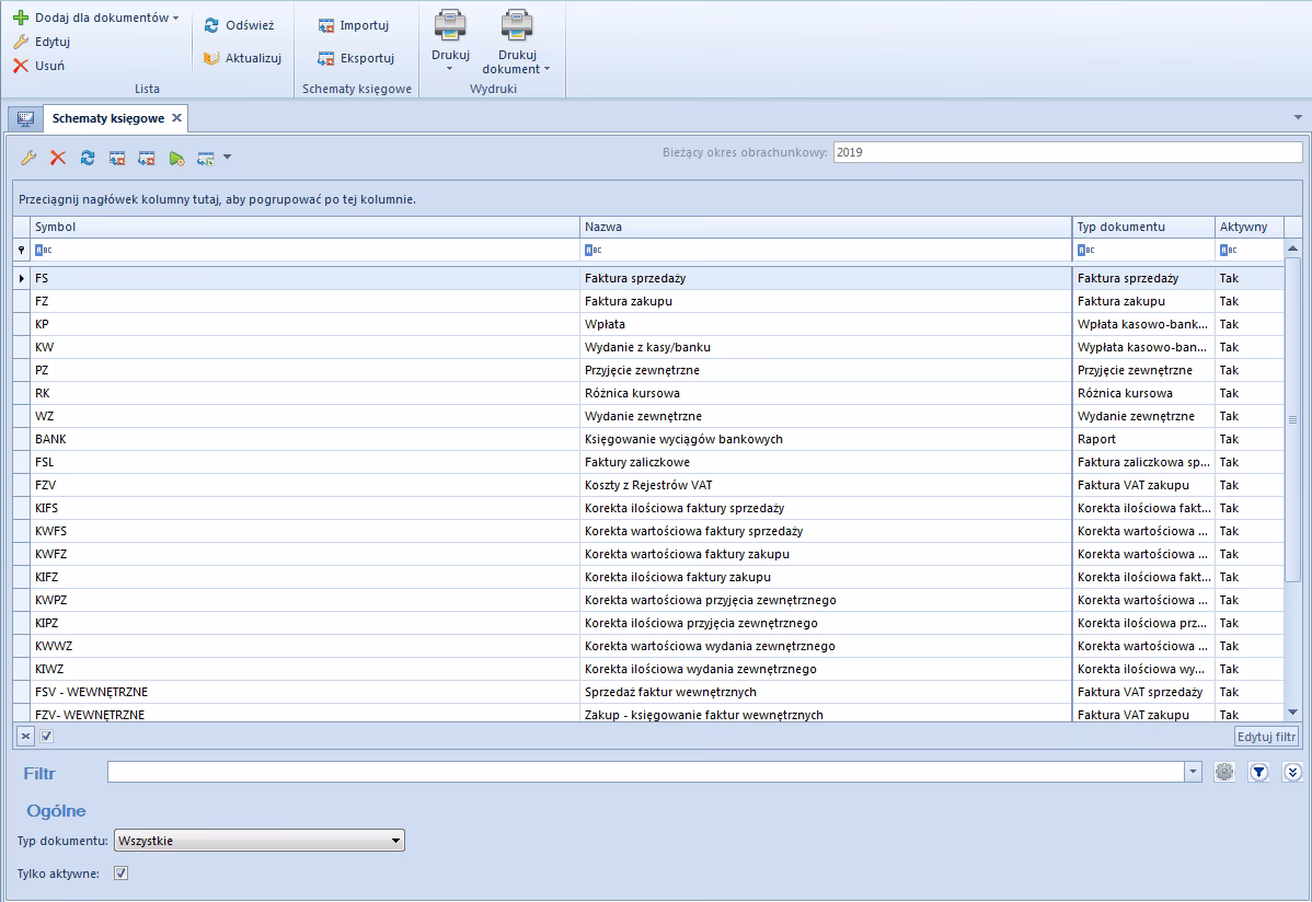 Jak dodać schemat księgowy w systemie wFirma?