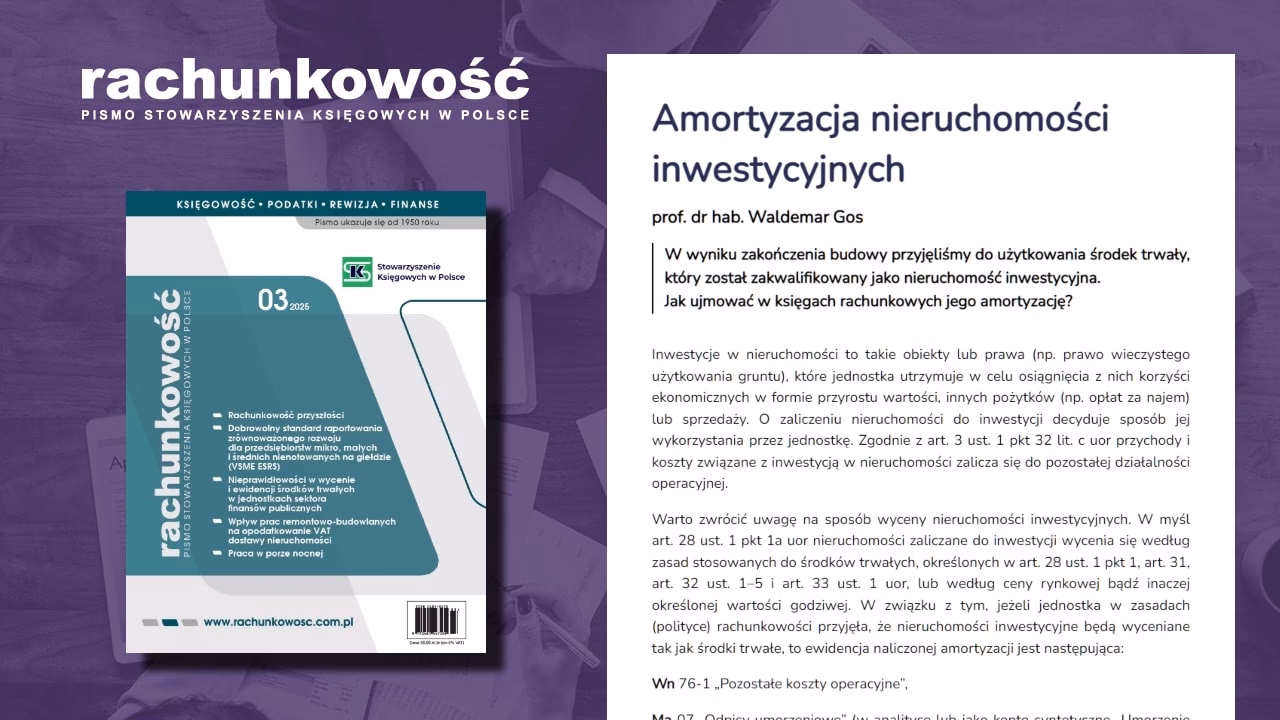 Jakie pozycje wchodzą w zakres księgowości nieruchomości?