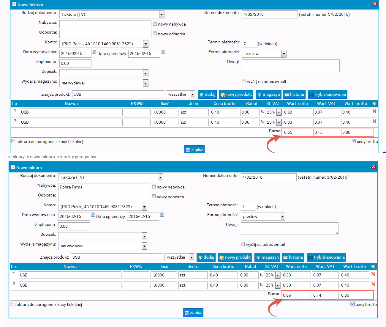 Czy zaokrąglanie jest kosztem czy zobowiązaniem?