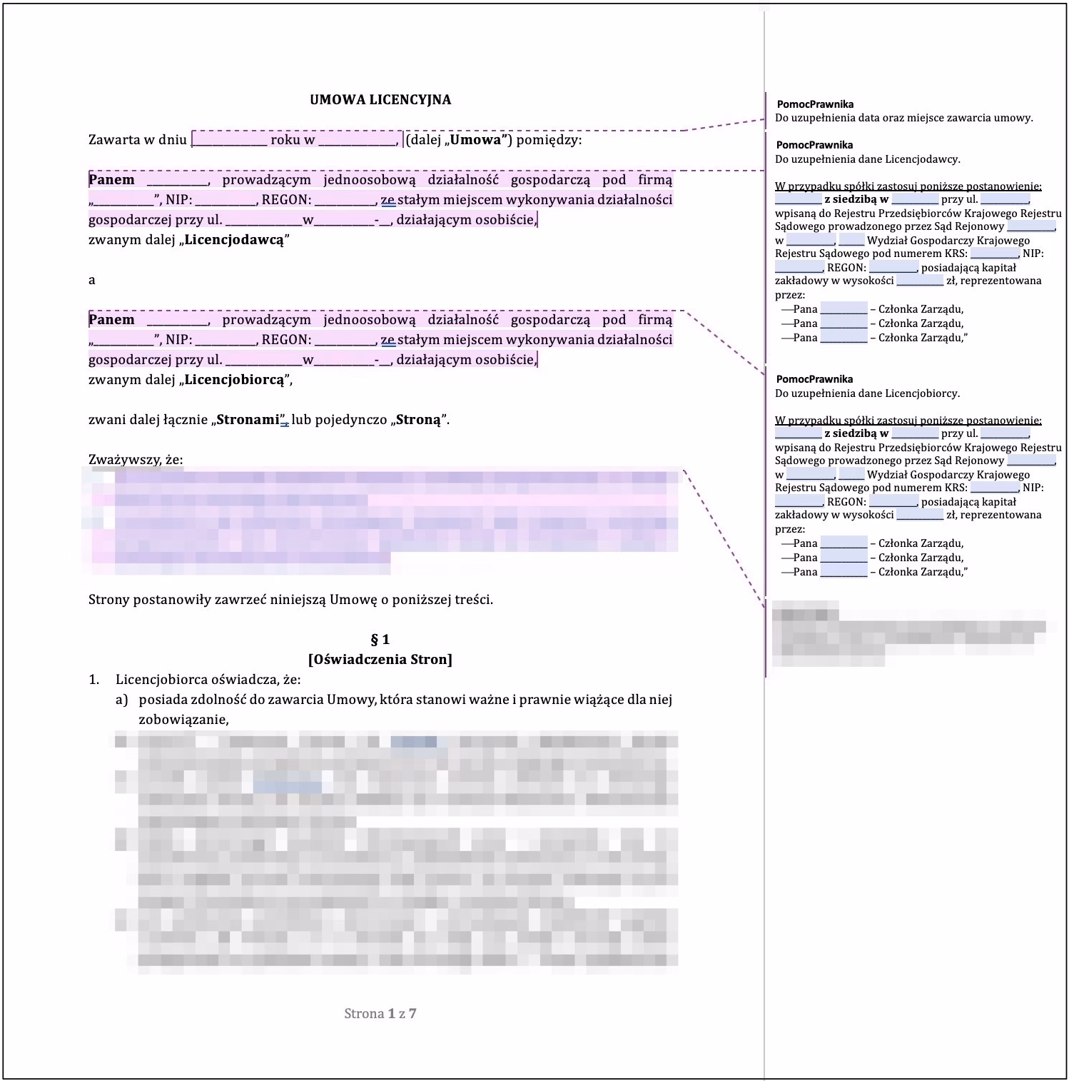 Czy licencjobiorca może udzielić dalszej licencji?