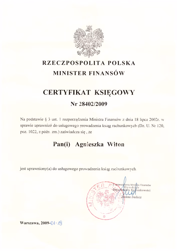 Ile kosztuje certyfikat księgowego?