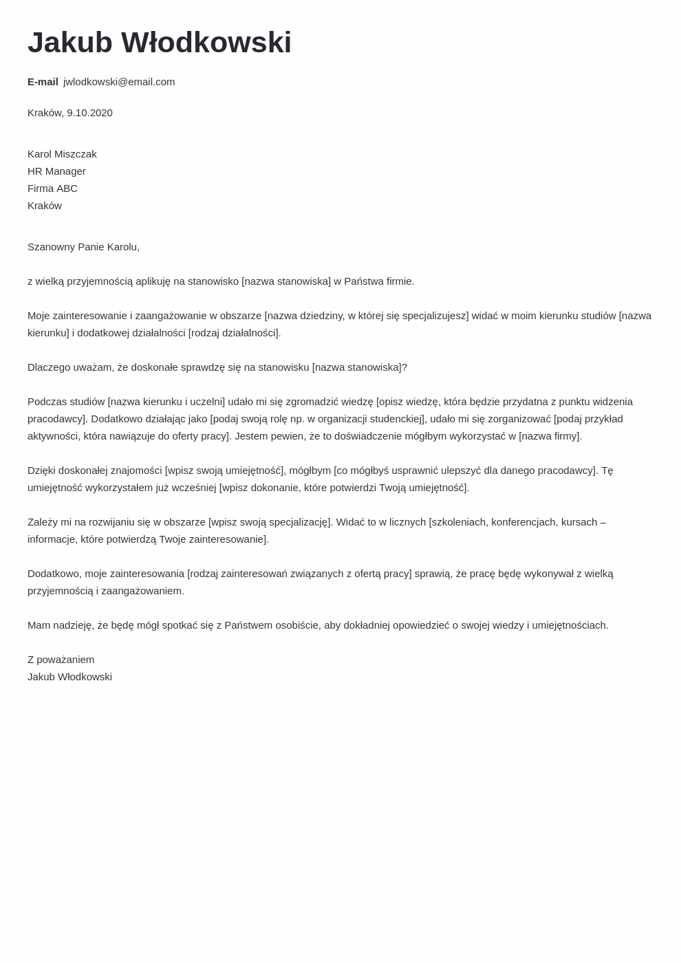 Jak napisać list motywacyjny na stanowisko asystenta księgowego?