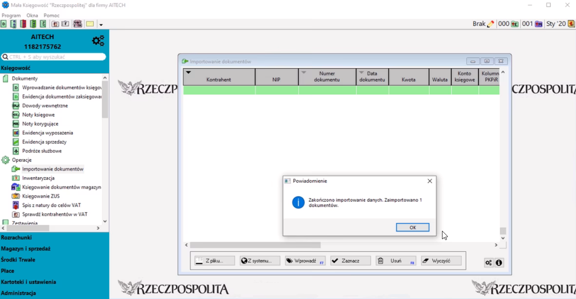 Jak wysłać dra z programu Mała księgowość?