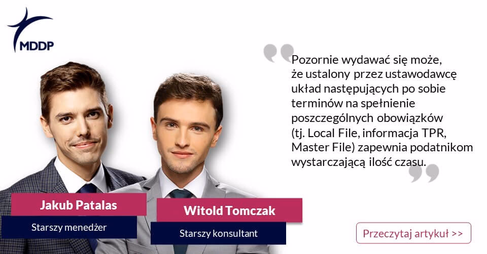 Jaki jest termin sporządzenia Master File?