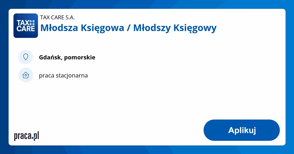 Ile zarabia młodszy księgowy w Gdańsku?