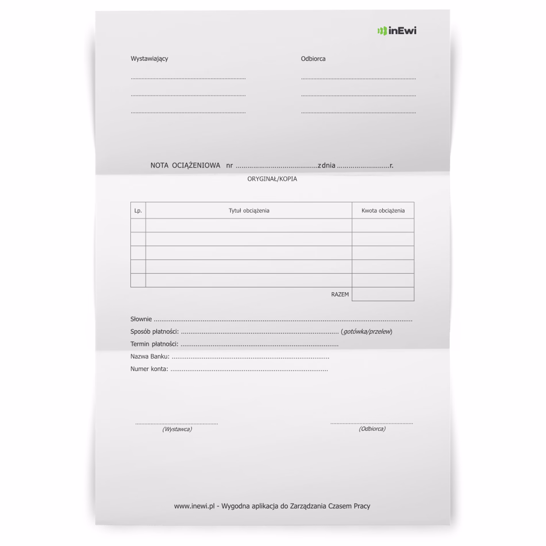 Jak księgujemy noty obciążeniowe?