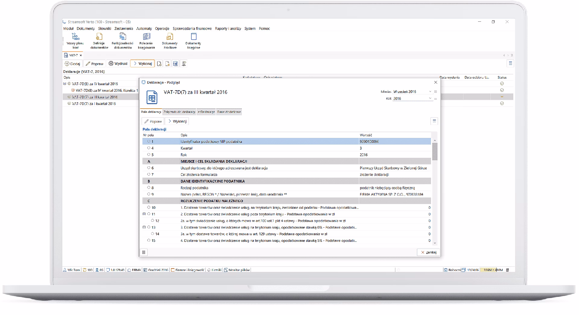 Jak brzmi pełna wersja tego słowa w księgowości?