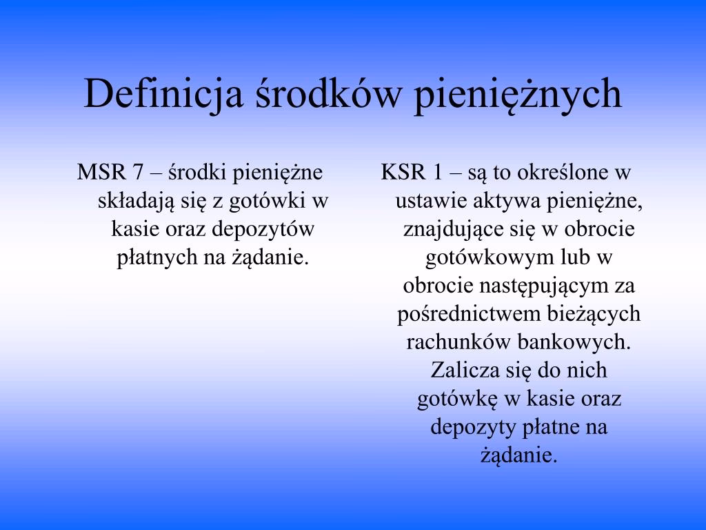 Jaka jest różnica między przepływem środków pieniężnych a bilansem?