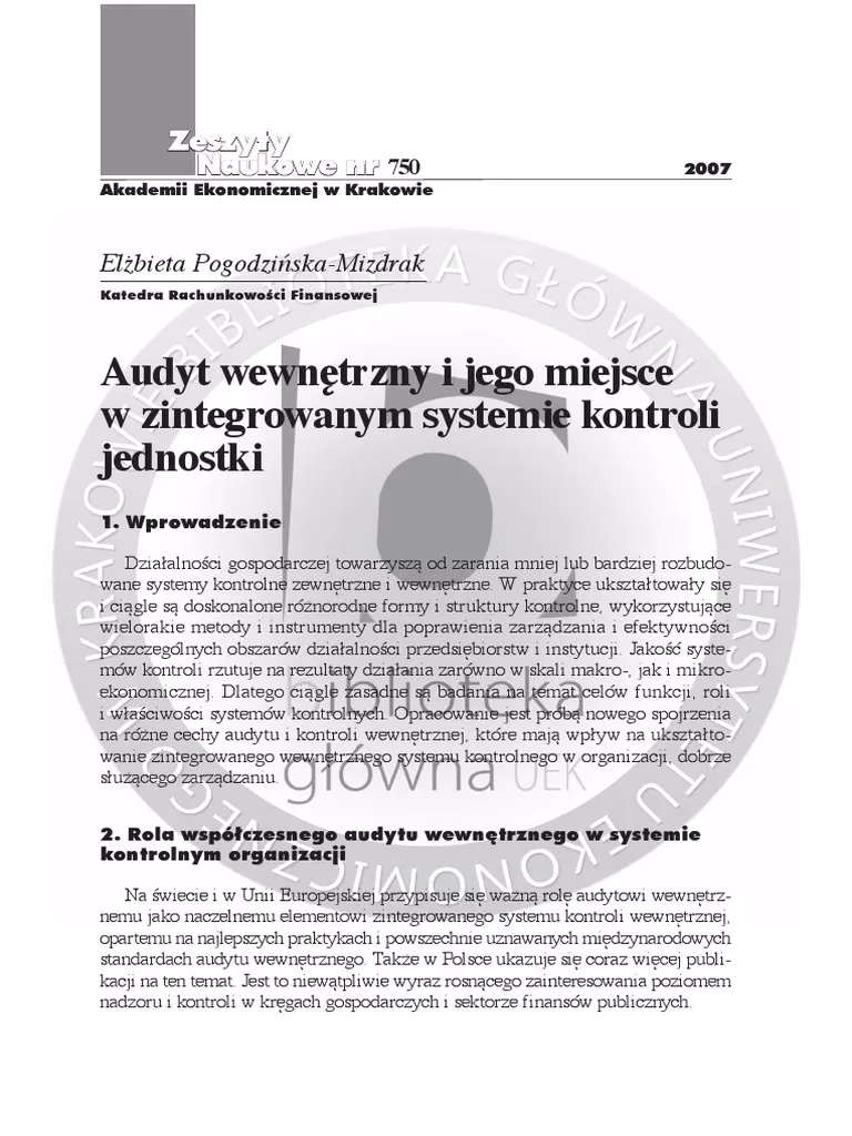 Co oznacza audyt prospektywny?