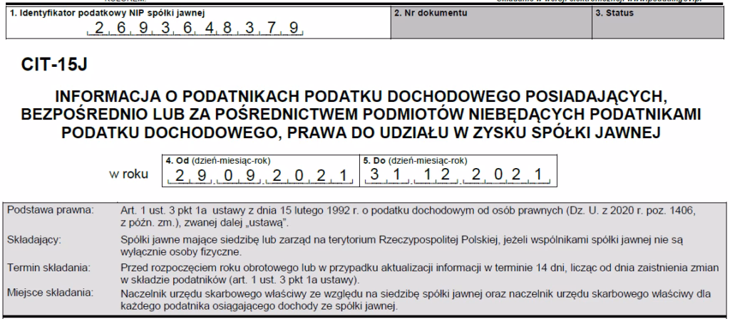 Czy spółka przejmowana składa CIT?