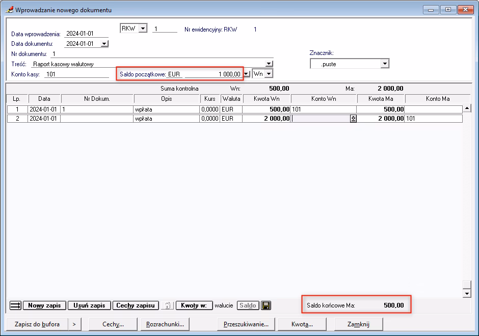Jak księgujemy raport kasowy?