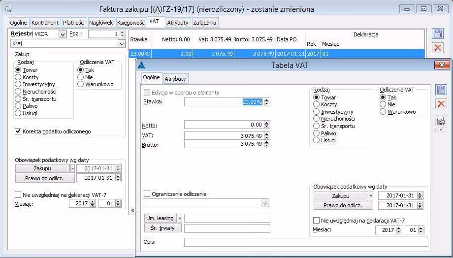 Co to jest roczna korekta podatku naliczonego?
