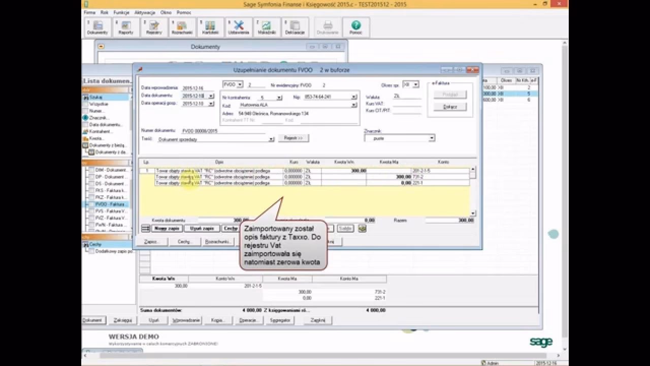 Jak zaksięgować fakturę sprzedaży w programie Sage 50?