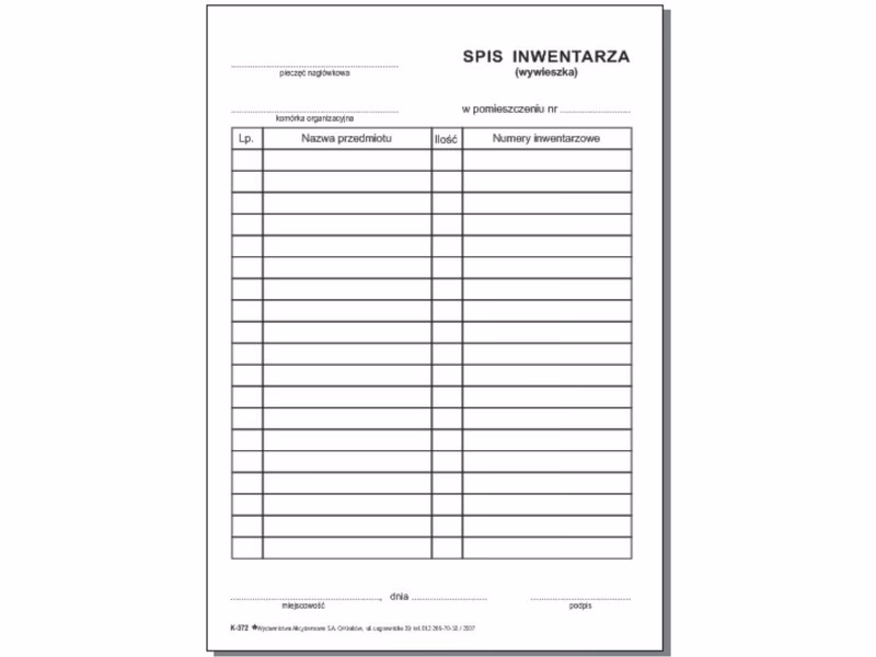 Jak komornik dokonuje spisu inwentarza?