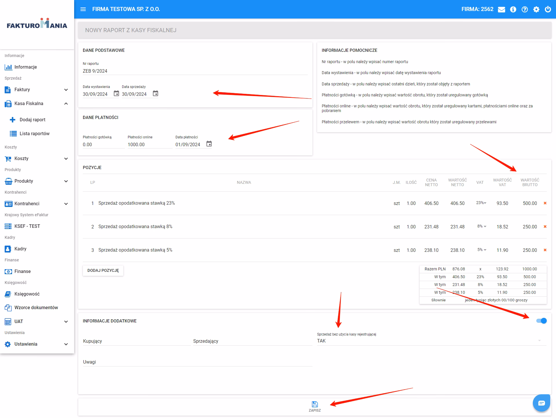 Jak dokumentować sprzedaż bezrachunkową?