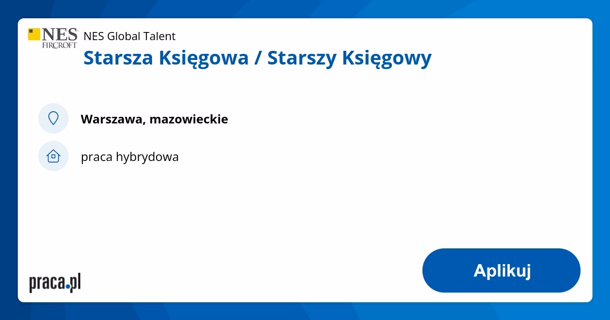 Co robi starszy księgowy?