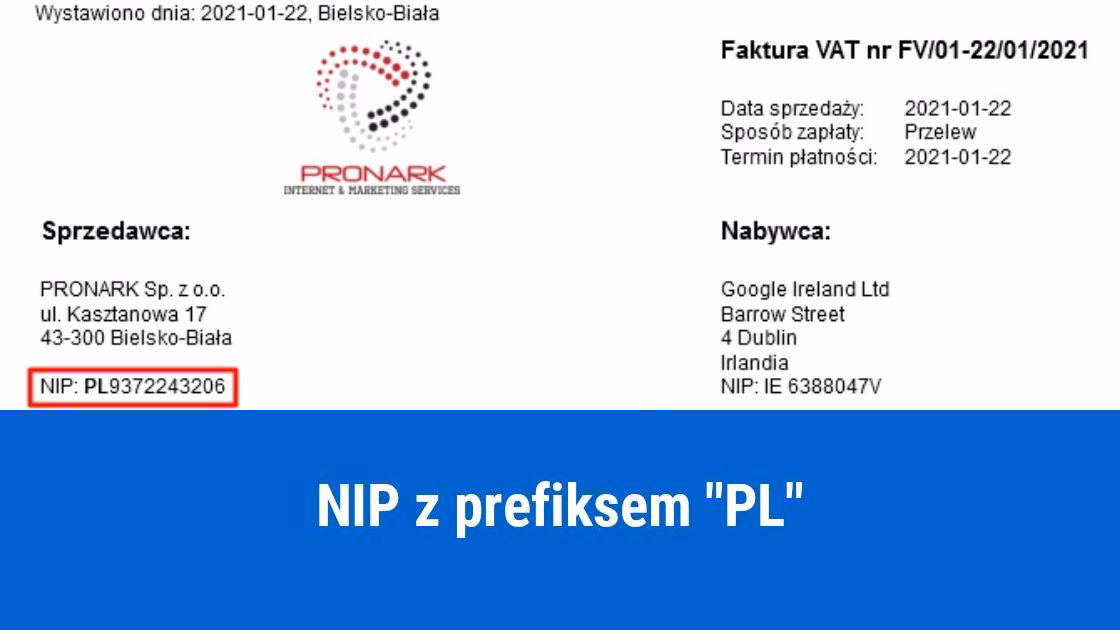 Kiedy NIP UE na fakturze?