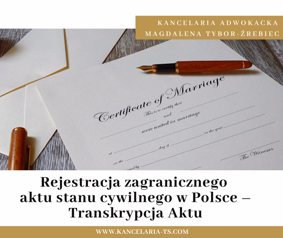Czy można transkrybować zagraniczne aktu stanu cywilnego?